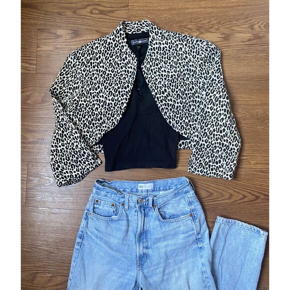Y2K Leopard Print Bolero - Picture 2 of 6